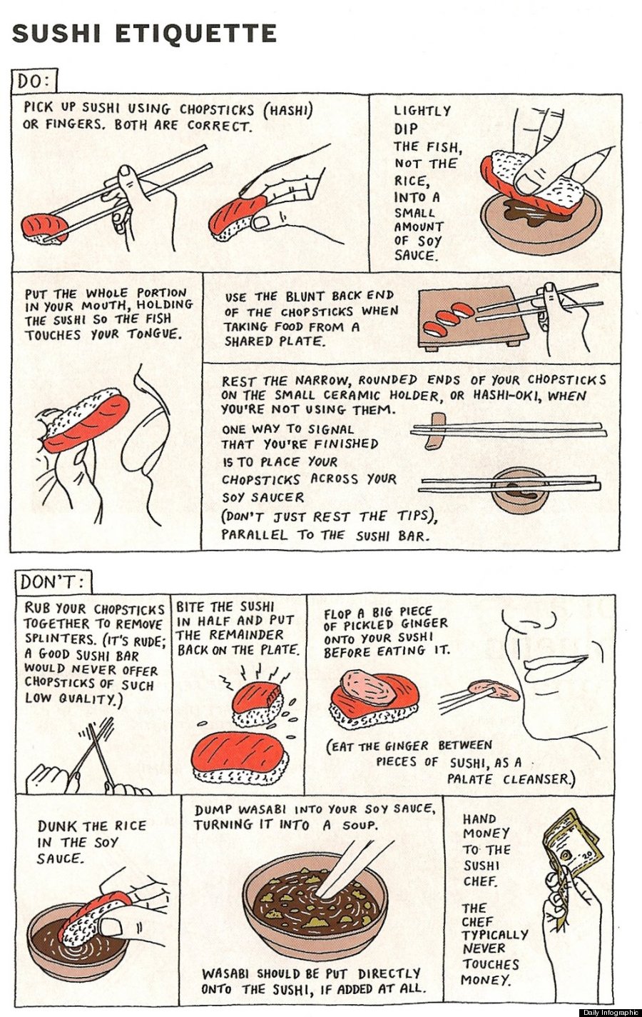 ¿Cómo comer sushi?