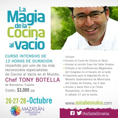 Chef Tony Botella en Sinaloa