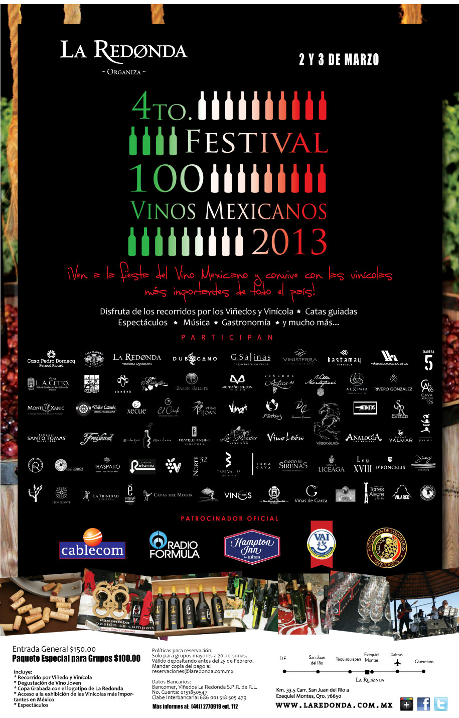 Festival 100 vinos mexicanos en La Redonda