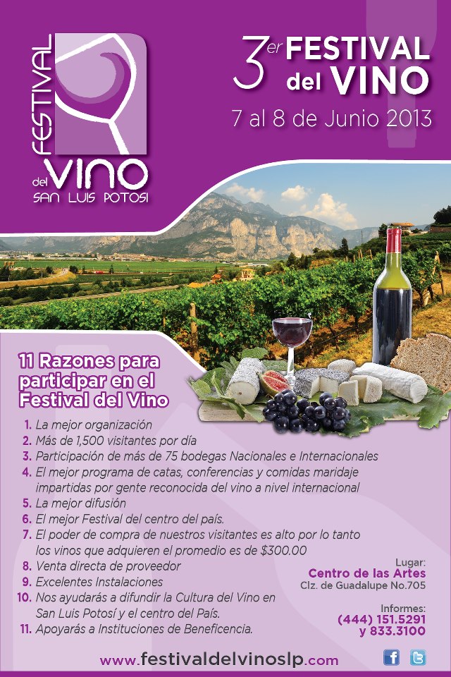 3er Festival del Vino – San Luis Potosí