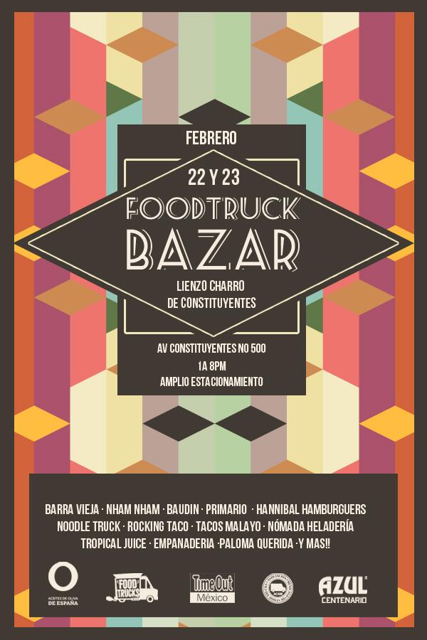 Foodtruck Bazar este 22 y 23 de Febrero