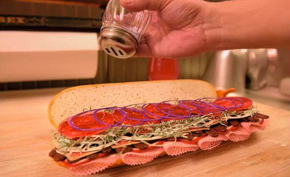 La animación del Submarino Sandwich
