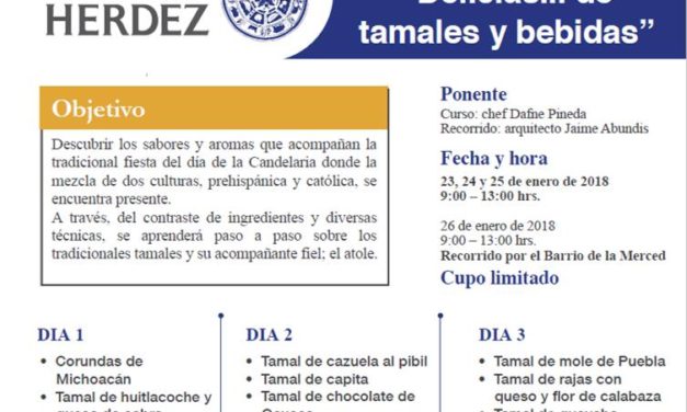 Curso de tamales y bebidas #CDMX